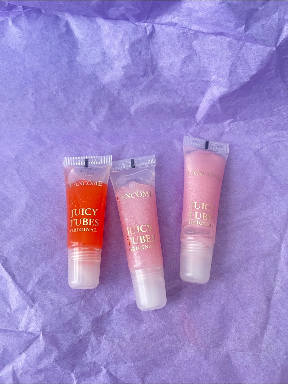 Lancome Juicy Tubes Lip Gloss Set 3pcs New